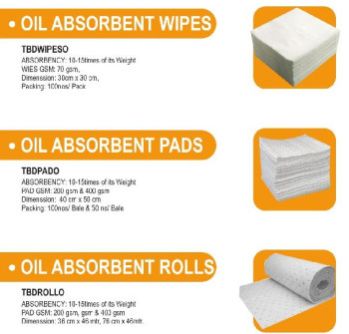 Oil Absorbent wipes, Size : 15x15Inches