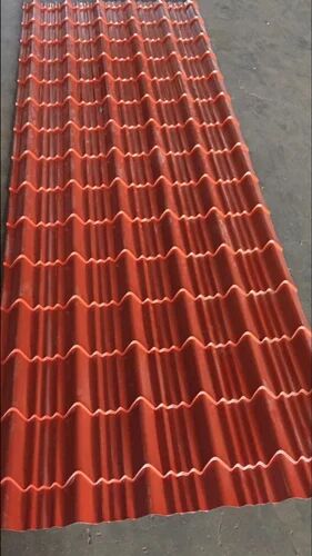 Steel Tile Roof Sheet, Color : Red