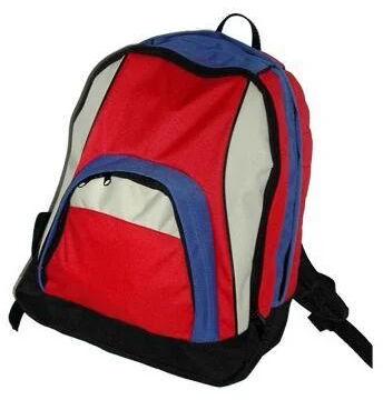 Hindustan Industries Red Plain PP School Bag, for Casual Backpack, Gender : Unisex