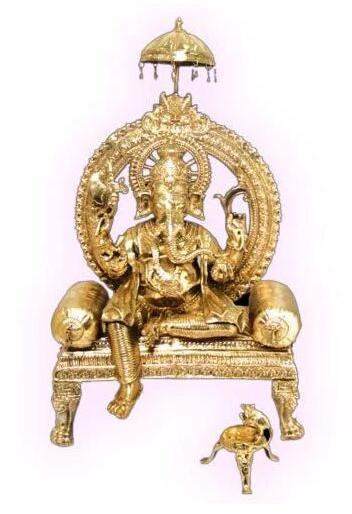Brass Ganesha Statue, Features : Supreme Finishing, Resistant To Corrosion, Lightweight