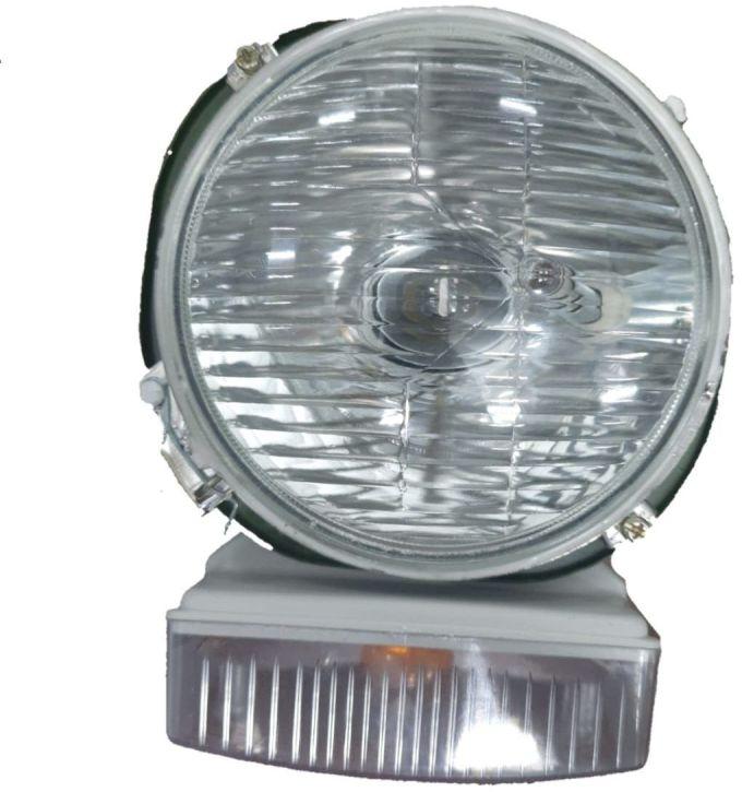 White Polished Metal APE Piaggio Headlight Assembly, for Automotive Industry