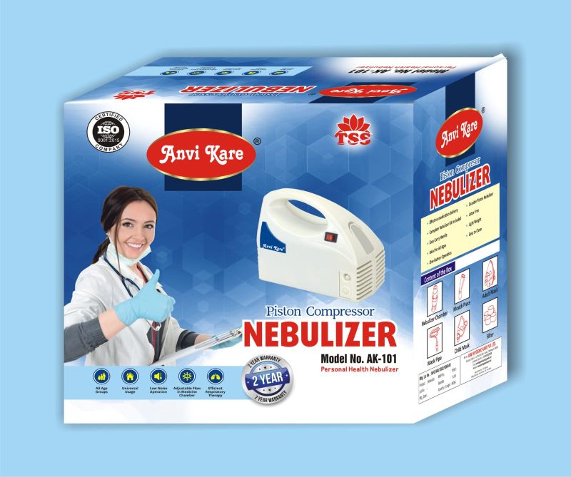 Electric Piston Compressor Nebulizer, for Hospital, Clinical Purpose, Personal Use, Packaging Type : Box