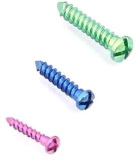 Polished Mini Titanium Screw, for Hospital Use.Clinical Use, Size : Standard