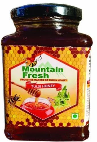 500gm Mountain Fresh Tulsi Honey, Certification : FSSAI Certified