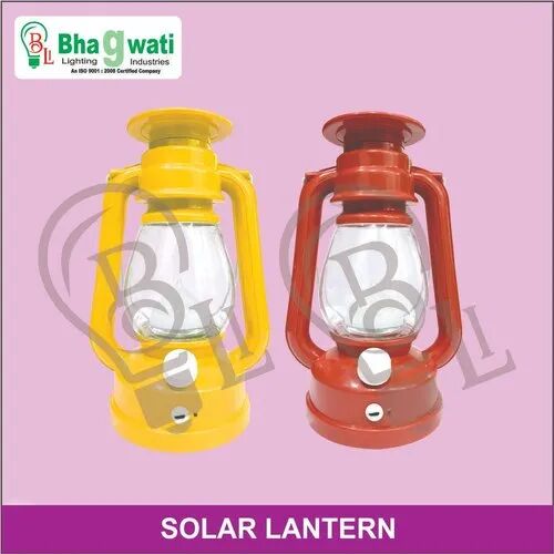 Plastic Solar Rechargeable Lantern, Color : Orange, Yellow, Green