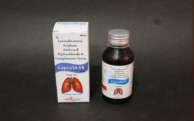 Levosalbutamol Sulphate, Ambroxyl Hydrochloride And Guaiphenesin Syrup