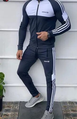 Polyester Adidas Tracksuit, Sleeves Type : Full Sleeves