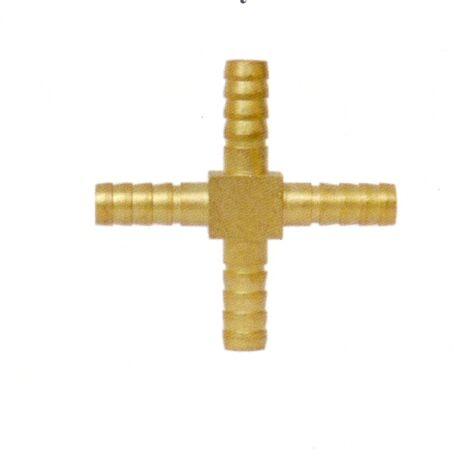 Brass Low Pressure Four Way Joint, Style : Single Faced