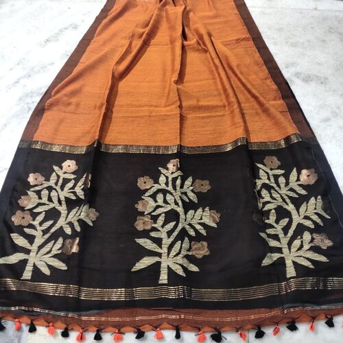 Ghicha hand work jute silk sarees, Occasion : Party Wear