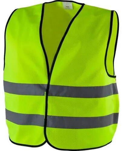 Polyester Safety Jacket, for Traffic Control, Size : M