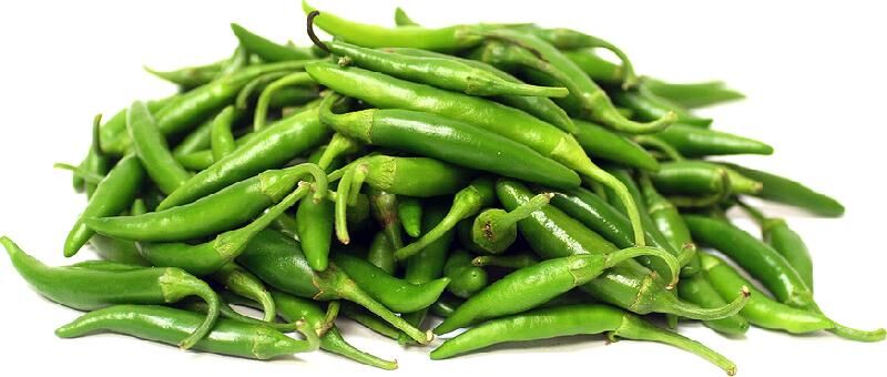 fresh green chilli