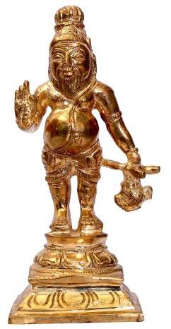 Polished Bronze Agathiyar Statue, for Home, Feature : Perfect Shape, Easy To Place, Complete Finishing