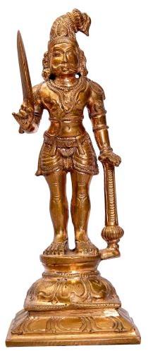 Polished Bronze Madurai Veeran Statue, for Home, Feature : Perfect Shape, Easy To Place, Complete Finishing
