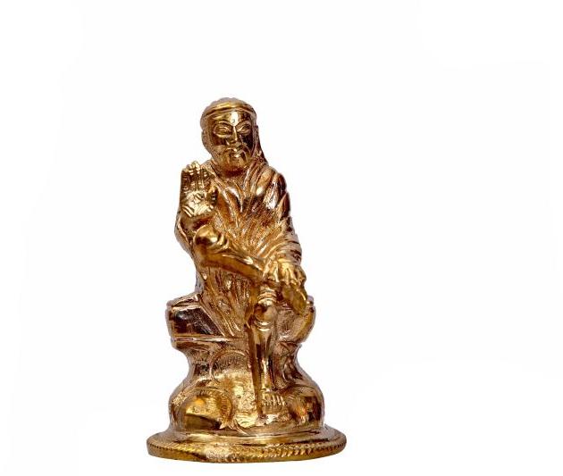 Polished Bronze Sai Baba Statue, for Home, Feature : Perfect Shape, Easy To Place, Complete Finishing