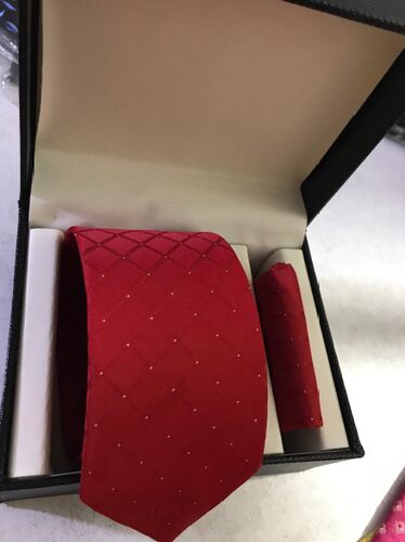 Dotted Cotton Knitted Tie, Packaging Type : Box