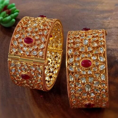 Kundan Bangle Set, Occasion : Festival