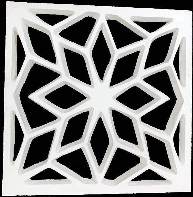 Glass fiber reinforced concrete mesh jali