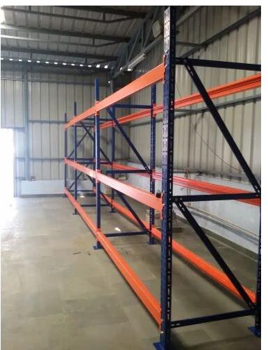 Aleva Iron Storage Racks, Color : Blue, Orange Grey