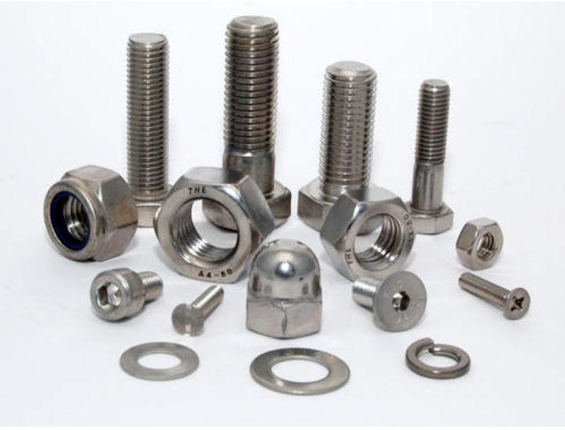 Hex Head Polished stainless steel fastener, for Furniture Fittings, Size : 0-15mm, 15-30mm, 30-45mm