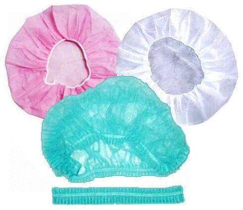 Pink Non Woven Disposable Cap, Size : M