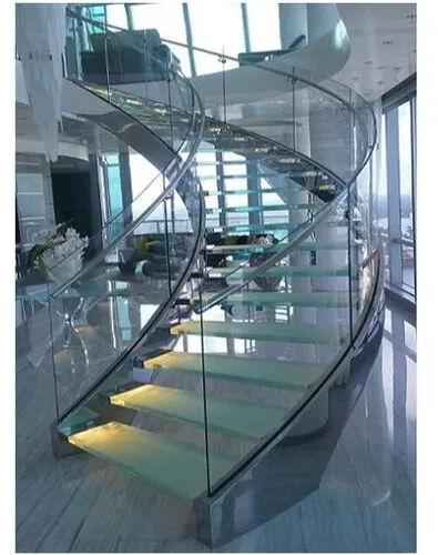 Stainless steel glass railing, Design : Panel