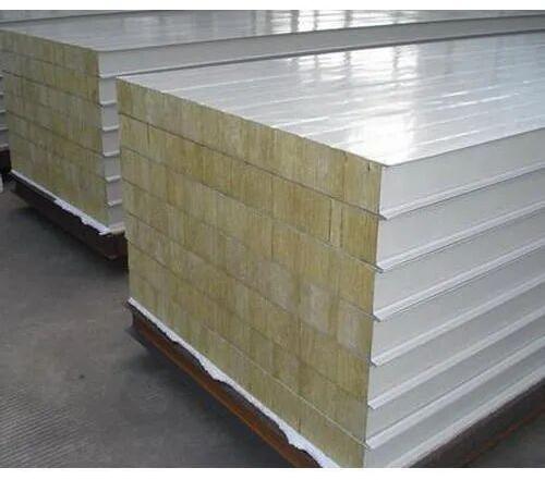 Glasswool Glass Wool Sandwich Panel, Color : Yellow