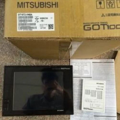 Square Metal Mitsubishi HMI Touch Screen, Color : Black