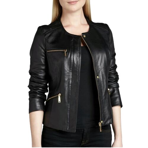 Ladies Leather Jackets, Feature : Attractive Designs, Comfortable, Comfortable Soft, Skin-Friendly