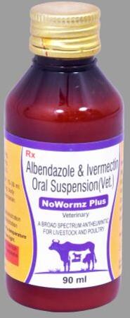 Albendazole & Ivermectin Oral Suspension, for Clinical, Form : Liquid