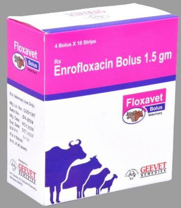 Floxavet Enrofloxacin Bolus, For Clinical, Clinical, Packaging Type : Strips