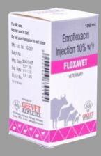 Floxavet Enrofloxacin 100mg Injection, For Clinical, Packaging Size : 100ml