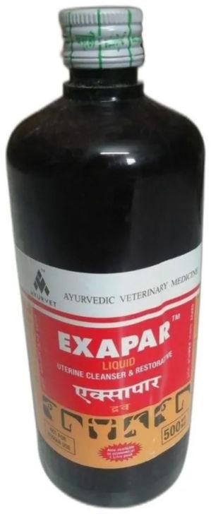 Exapar Veterinary Liquid, for Uterine Cleanser, Packaging Size : 500ml