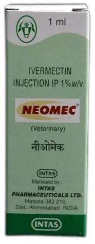 Neomec Veterinary Injection, Packaging Size : 1x10ml
