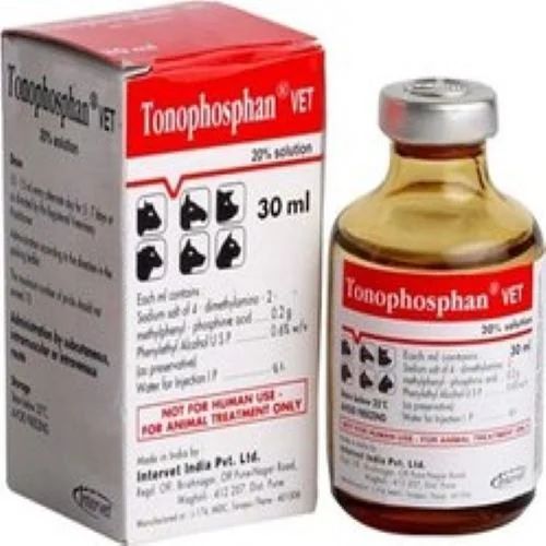 Tonophosphan Vet Injection, for Phosphoras Deficiencyo, Packaging Type : Glass Bottle