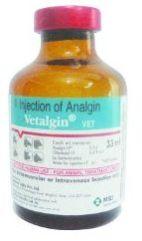 Vetalgin Vet Injection, for Intarmuskular Painkiller, Packaging Type : Glass Bottle