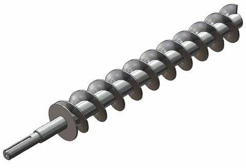 Stainless Steel Screw Conveyor, for Industrial, Color : Silver