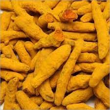 Dark Yellow Natural Unpolished Raw Dried Turmeric Finger, For Food Medicine, Packaging Type : Plastic Packet