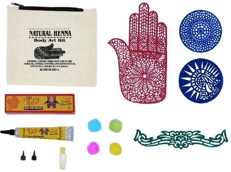 Natural Henna Body Art Kit, for Parlour, Personal, Purity : 90%