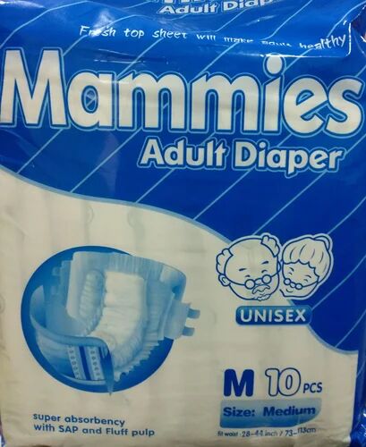 Mammies Diaper, Color : White