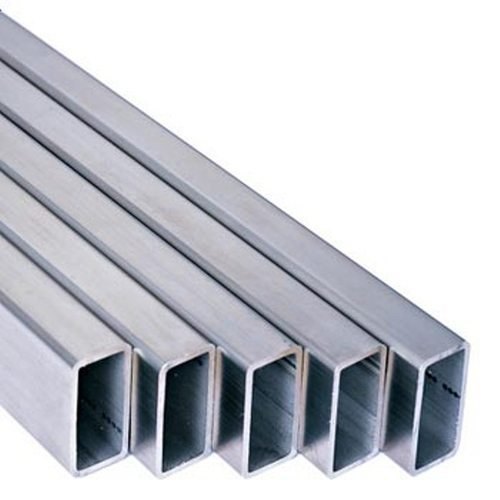 Silver Polished Mild Steel Rectangular Pipe, Feature : High Strength, Durable