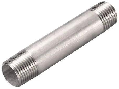 Polished Stainless Steel Barrel Nipple, for Pipe Fittings, Feature : Corrosion Resistance, High Quality