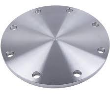 Silver Round Polished Stainless Steel Blind Flange, for Industrial Use, Packaging Type : Box