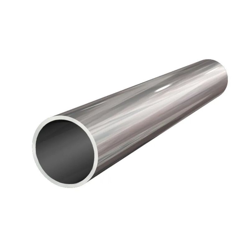 Silver Polished Stainless Steel Round Tube, for Industrial, Feature : High Strength, Fine Finishing