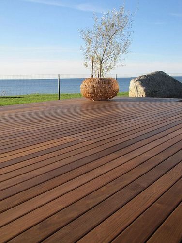 Thermo Ash Decking, Color : Brown