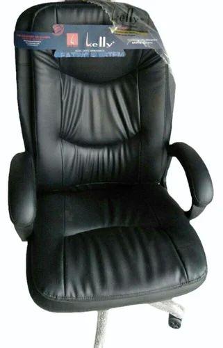 Black Leather Boss Office Chair, Size : Multisize