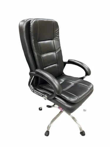 Black Standard Iron High Back Executive Chair, for Office, Model Number : DSR-126