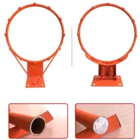 Red Ms Iron Basketball Hoop
