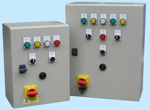 Single/Three Phase 220-240 V Mild Steel Water Pump Control Panels, Packaging Type : Box