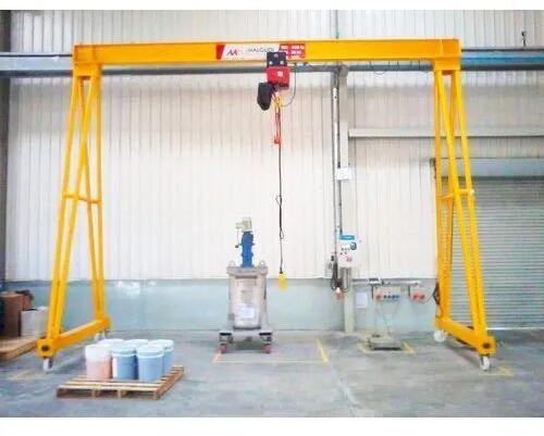 Malgudi Mild Steel Portable Gantry Crane, For Industry