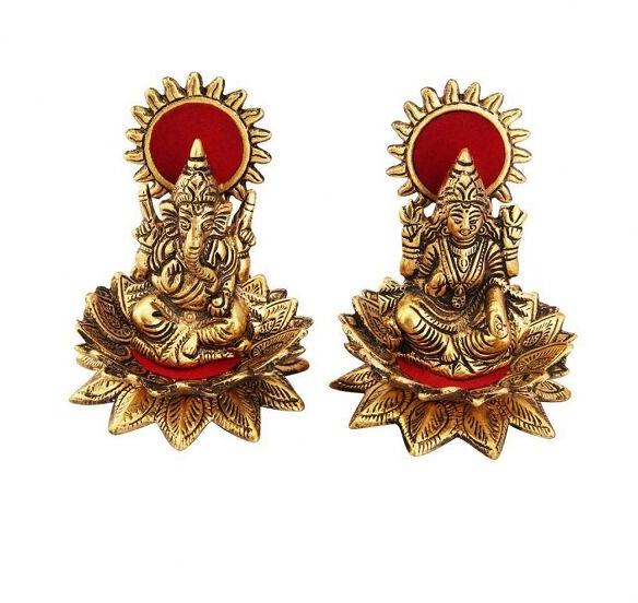 Gold Laxmi Ganesha Idol at Best Price in Jaipur - ID: 6944545 ...